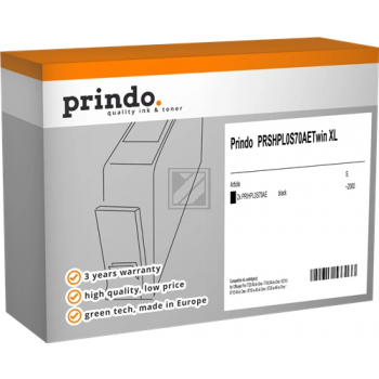 Prindo Tintenpatrone (Classic) 2 x schwarz HC (PRSHPL0S70AETwin) ersetzt 953XL