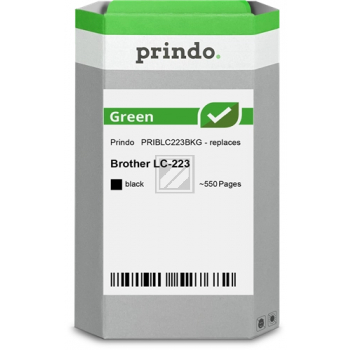 Prindo Tintenpatrone (Green) schwarz (PRIBLC223BKG) ersetzt LC-223Bk