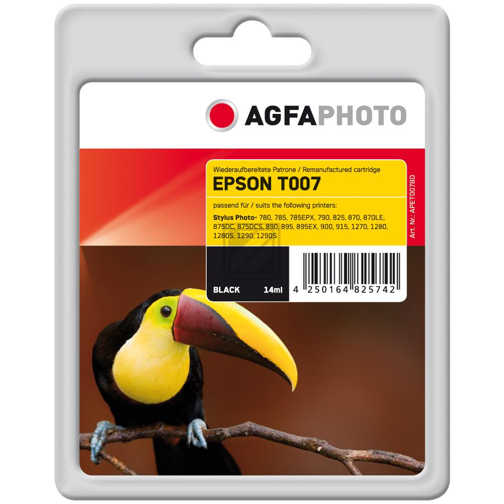 Agfaphoto Tintenpatrone schwarz (APET007BD) ersetzt T007