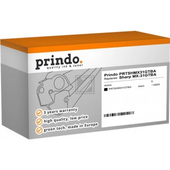 Prindo Toner-Kit schwarz (PRTSHMX31GTBA) ersetzt MX-31GTBA