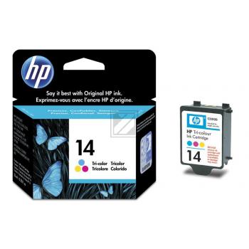 HP Tintenpatrone cyan/gelb/magenta (C5010DE, 14)