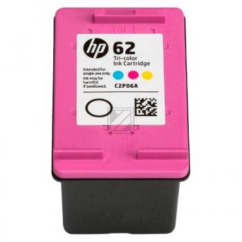 HP Tintendruckkopf cyan/gelb/magenta (C2P06AN, 62)