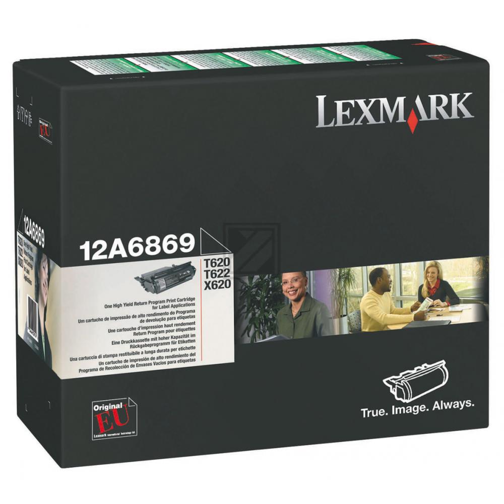 Lexmark Toner-Kartusche Prebate Etikettendruck schwarz (12A6869)