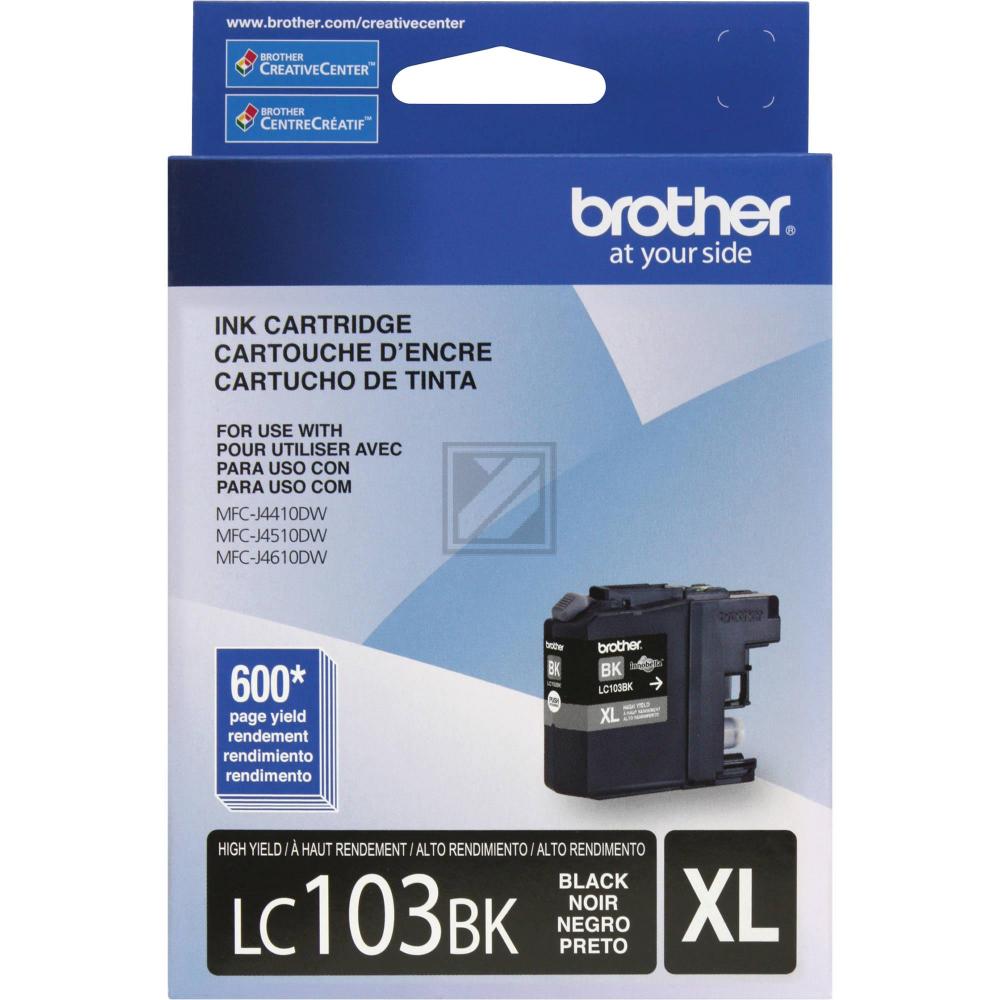 Brother Tintenpatrone schwarz HC (LC-103BK)