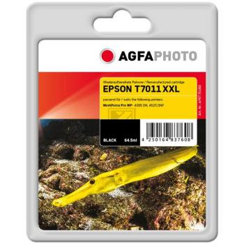 Agfaphoto Tintenpatrone schwarz HC plus (APET701BD) ersetzt T7011