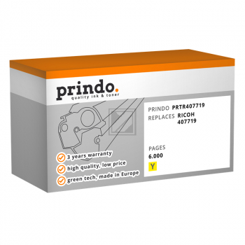 Prindo Toner-Kartusche gelb HC (PRTR407719) ersetzt SP-C252HA