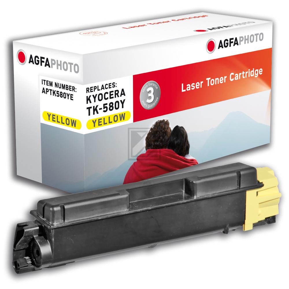 Agfaphoto Toner-Kit gelb (APTK580YE) ersetzt TK-580Y