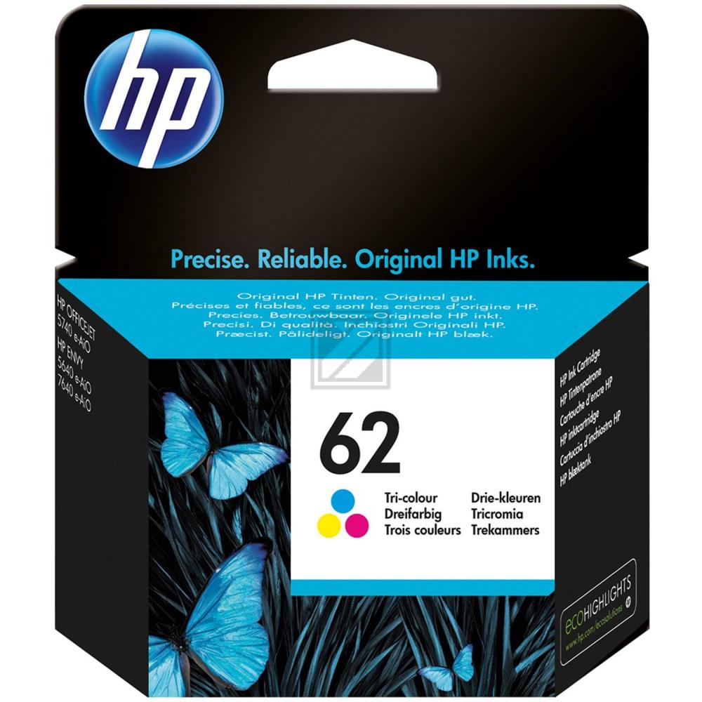 HP Tintendruckkopf cyan/gelb/magenta (C2P06A#301, 62)
