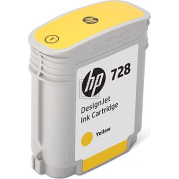 HP Tintenpatrone gelb SC (F9J61A, 728)