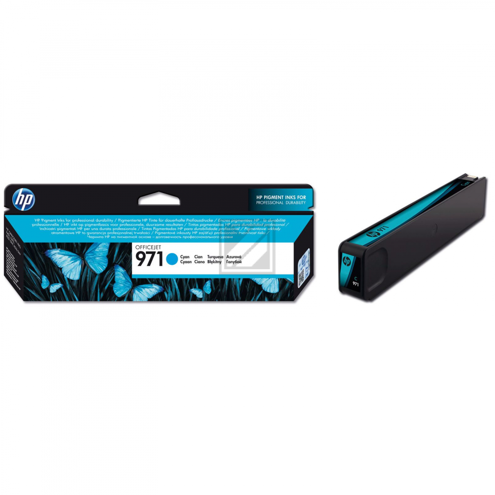 HP Tintenpatrone cyan (CN622AM, 971)