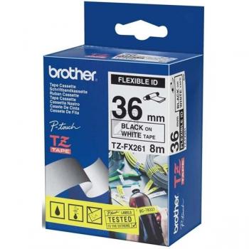 Brother Schriftbandkassette schwarz/weiß (TZE-FX261)