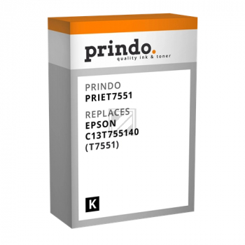 Prindo Tintenpatrone schwarz HC (PRIET7551) ersetzt T7551