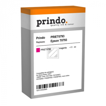 Prindo Tintenpatrone magenta (PRIET0793) ersetzt T0793
