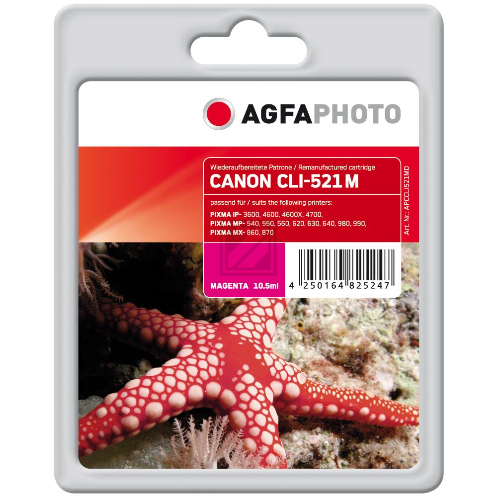 Agfaphoto Tintenpatrone magenta (APCCLI521MD) ersetzt CLI-521M